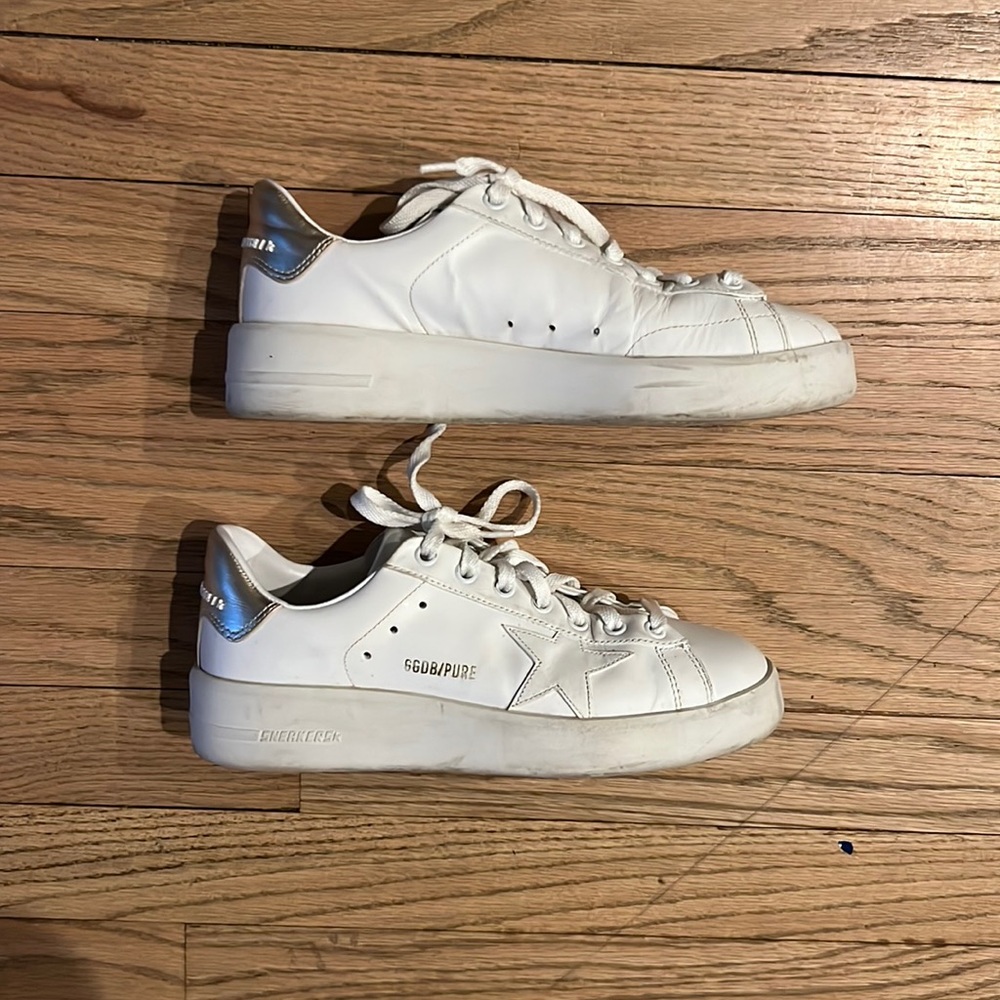 Golden goose white sneakers size 36